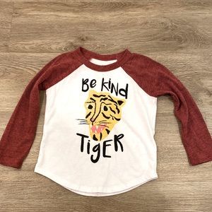 Chaser “Be Kind Tiger” Long Sleeve T-Shirt-Size 3